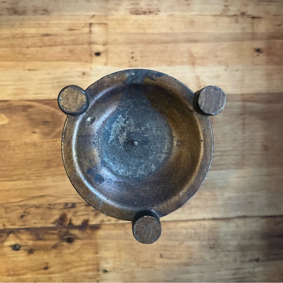 Vintage Rustic Metal Candle Holder & Oil Burner - Picture 4 of 6